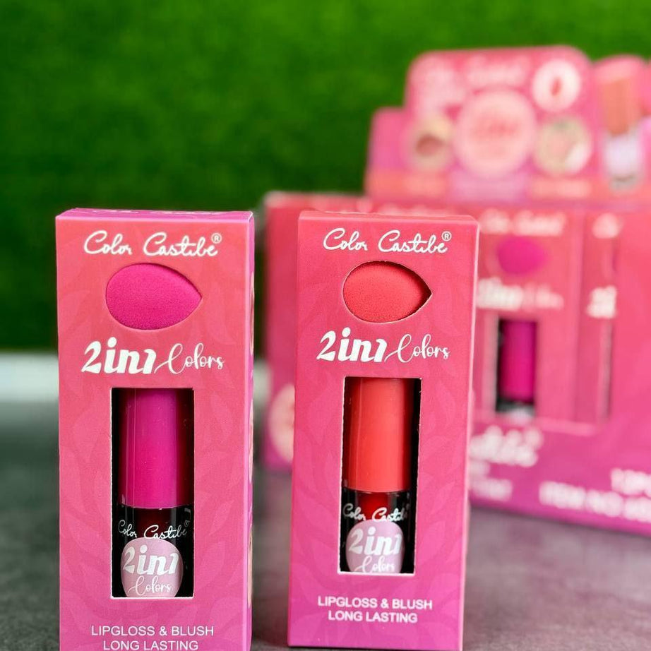 2 in 1 Liquid Blush On Makeup Deal with Beauty Blender – Pack of 2