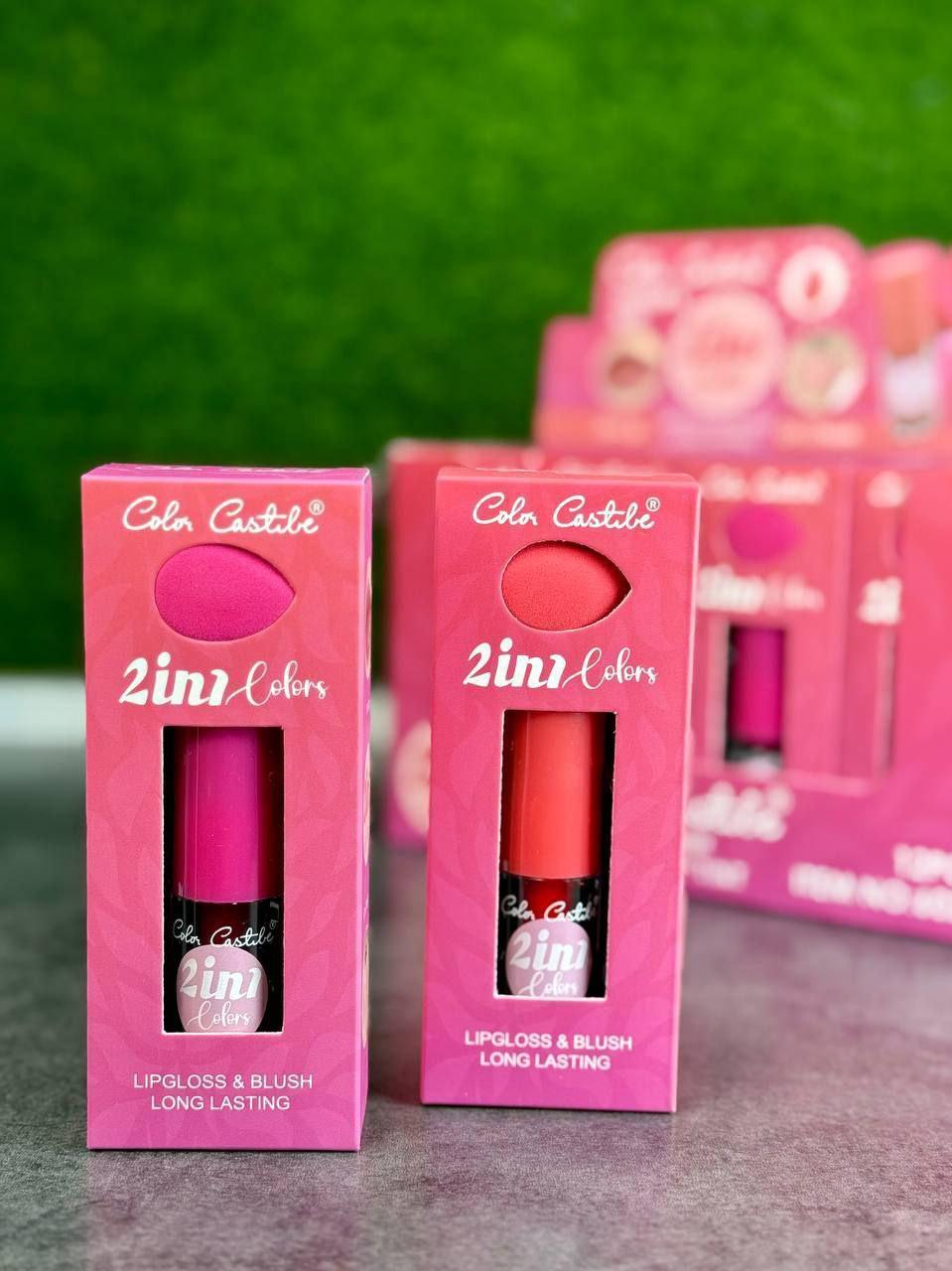 2 in 1 Liquid Blush On Makeup Deal with Beauty Blender – Pack of 2