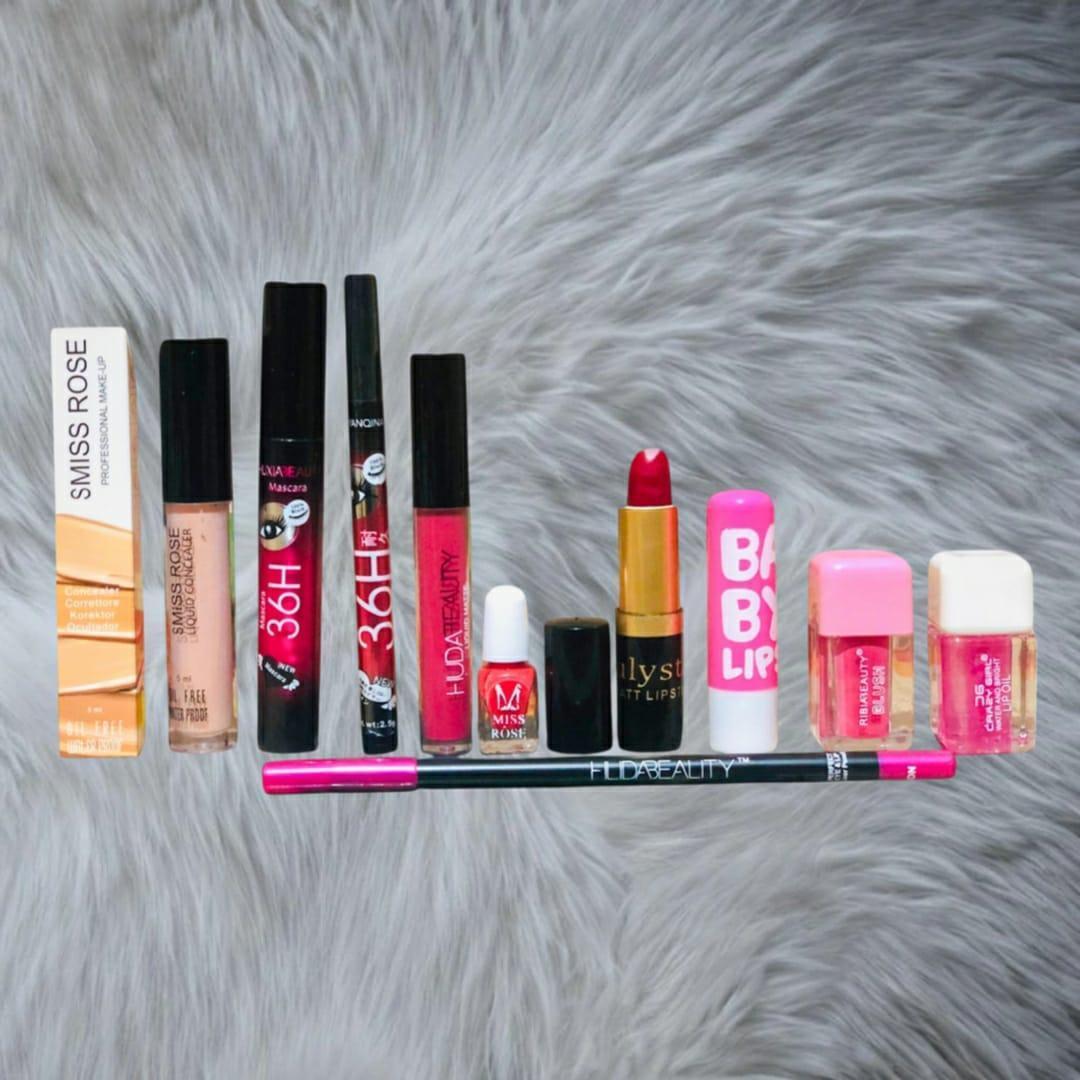 10 in 1 Makeup Deal: Ultimate Cosmetics Set - 10 Pcs